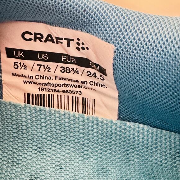 Craft Pro Endurance Shoes Womens 7.5 Blue Red Running Sneakers Lightweight - Picture 11 of 12